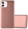 cadorabo Case compatible with Apple iPhone 12 MINI in METALLIC ROSÉ GOLD - Shockproof and Scratch Resistant TPU Silicone Cover - Ultra Slim Protective Gel Shell Bumper Back Skin