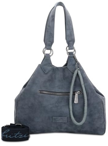 Fritzi aus Preussen Umhängetasche Schultertasche Rub Iggi01 Shoulder Bag Denim dunkelblau