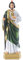 QIANLING Statue des Heiligen Jude, religiöse Kunstharz-Statuen, religiöses, farbiges Geschenk, Statue des heiligen Jude Thaddäus, geeignet für Ordensleute und Gläubige zum Beten zu Hause, als