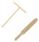 Fackelmann 9984450 Ensemble de 2 ustensiles en Bois pour crêpes, spatule en Bois, râteau à crêpes, spatule de Cuisine, râteau crêpière, Bois de hêtre, De 20 à 35 cm