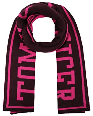 Tommy Hilfiger Damen Varisty Tommy Schal, Burgunderrot, Einheitsgröße