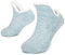 Tolumo Pantoffelsocken für Frauen Männer Warm Halten Socke Nicht Rutschen Gestrickt Dick Sherpa Fleece Gefüttert Kuschelig Winter Flauschig Bett Hausschuhe Geeignet für Indoor Haus Haus Boden DM Blue