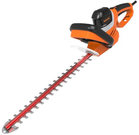 GARCARE Electric Hedge Trimmer Corded-4.8 Amp 24inch Dual-Action Cutting Laser Blade Tree Trimmer Branch Cutter for Lawns, Bushes and Garden Landscaping