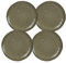 MICA Decorations Tabo Essgeschirr - 20x20x2 cm - Keramik - Créme - Staz von 4
