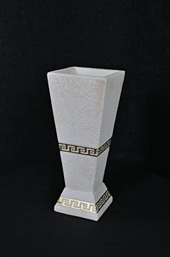 Blumenvase Barock Vase Antik Stil Handbemalt Blumenkübel Robust Retro Vintage Stil Medusa Mäander Dekorative Vase