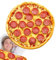 Pizza Decke, Runde Neuheit Kreative Bett Decke, Doppelseitige Riesige Lustige Realistische Weiche Lebensmittel Decke, Lustige Decke Riesige Lebensmittel Decke Geschenke Für Krippe, Sofa, Im Freien