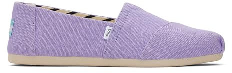 TOMS Alpargata, Mocasín Plano Mujer, Lona Vintage púrpura Heritage, 38.5 EU