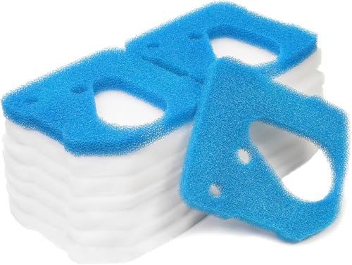 SANLILI Filterschwamm Passend für Eheim pro 4+ Professional 4 250, 250T, 350, 350T, 600/(2271/73/75) und Pro 4e 350/2274 (3 x Blau+ 12 x Weiß)