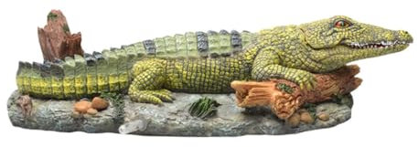 BESPORTBLE Harzsimulation Krokodil Schreibtischaufsatz Aquarium-krokodil- Krokodilaquarium Miniaturdekoration Spielzeuge Aquarium-krokodil-Statue Basteln Tierdekor Künstlich Puppenhaus