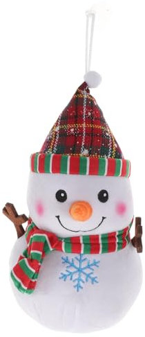 Cabilock 1stk Weihnachtspuppe Weihnachtsdekorationen Christbaumschmuck Plüschpuppe Schneemann Puppenfiguren Dekoration Kreative Schneemannverzierung Weihnachtsbaum Füllstoff Schaum