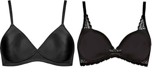 Triumph Bralette Schwarz 75C Schalen BH mit Bügel Schwarz 75C