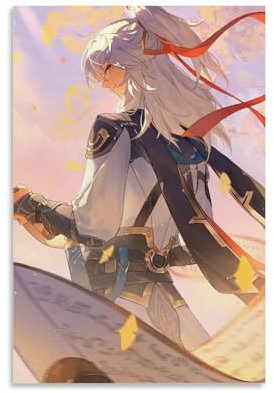 FBBINKA Game Honkai Star Rail Jing Yuan Wohnzimmer-Dekor, moderne ästhetische Wandkunst, Poster, Geschenk für Freunde, ungerahmt, 20 x 30 cm
