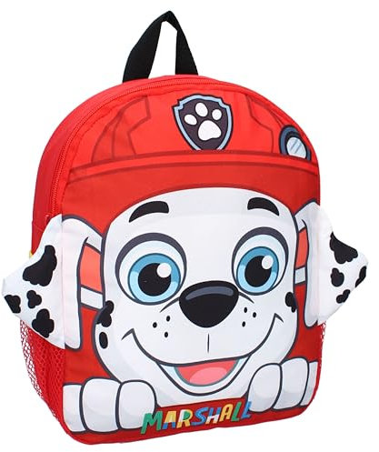 Mochila Paw Patrol Go Team!, rojo, 31x25x10 cm