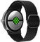 Astorgos Correa Trenzada Compatible Con Google Pixel Watch 3 41mm/2/1, Tela Elástica Ajustable, Nylon Tejido de Repuesto Para Mujer Hombre, Negro