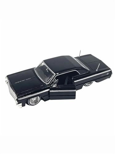 PIPJLCGE Druckgussfahrzeuge Motorfahrzeuge 1:24 Für Chevrolet Impala Sportwagen 1964, Druckgussfahrzeug, Miniaturmaßstab, Statisches Automodell, Sammlung Fertiges Modellauto