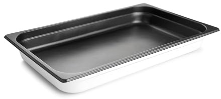 Lacor - 15465 - Induktionstablett White, Antihafttablett, Edelstahl 18/10, QuanTanium-Antihaftbeschichtung, BPA-frei, Für alle Arten von Brennern einschließlich Backofen, 8.3 L, 53x32.5 cm, Farbe Weiß