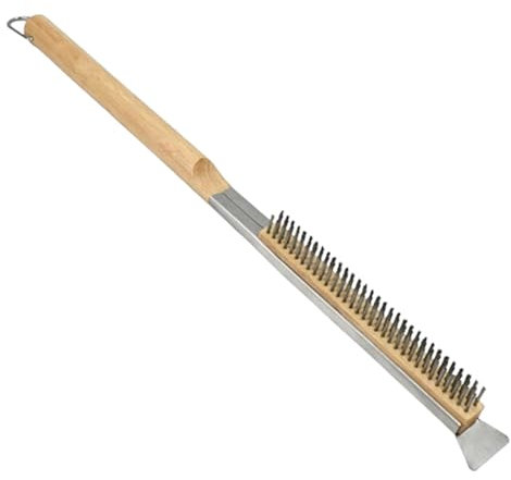 Pizza Stone Cleaning Brush, Pizza Stone Cleaning Brush, Pizza Oven Brush, Pizza Oven Brush with Scraper, Cleaning Pizza Ovens, Gas Grills