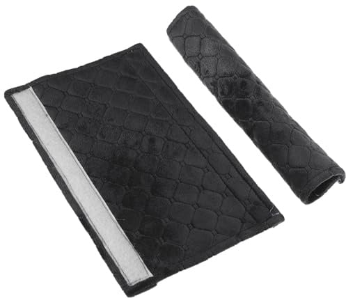 QUARKZMAN 2pz Copri Maniglie per Porta Frigorifero, Decorazione per Elettrodomestici Cucina Fibre Poliestere per Frigorifero, Lavastoviglie, Forno, Mantieni Pulito Sporco di Cibo, (Nero)