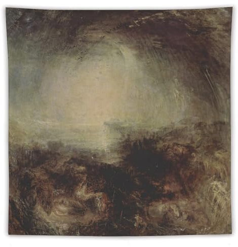 Joseph Mallord William JMW Turner Prints Painting (257) Wall Tapestry Art Picture Print Modern Family Bedroom Decor Tapestries 60x60