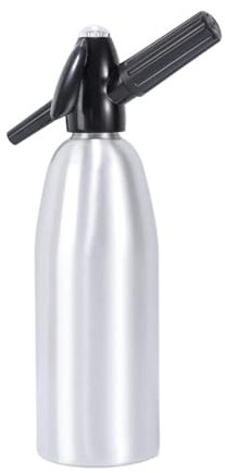 1L Portatile Soda Sifone Maker per Acqua Frizzante Fatta In Casa Acqua Gassata Seltzer Bottiglia per La Casa Bevanda Succo Bar Colore Alluminio