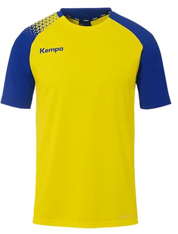 Kempa Herren Ambition 28 Shirt Trikot, Limonengelb/Royal, 3XL EU