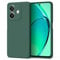 AK Funda para OPPO A40/A40m/A60 5G,Funda de Liquida Silicona con Forro de Microfibra Suave para OPPO A40/A40m/A60 5G(Verde Oscuro)