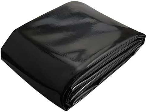 Revêtement d'étang pour étangs d'aspect naturel 5x8m 6x10m 8x12m 10x15m Grand d'étang imperméable pour formes irrégulières, sous-couche de protection, membrane de piscines durable et résistante, noire