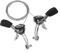Emiif 1 paire de leviers de vitesse 3 x 6/3 x 7 vitesses en alliage d'aluminium avec câbles pour VTT, loisirs, vélos pliants
