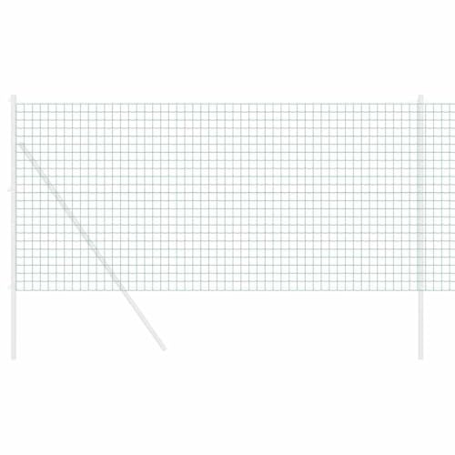 vidaXL Eurozaun 1,4 x 10 m PVC-beschichtetes Eisen Grün | Robuste Bauweise für den Außenbereich, Langlebiges PVC-beschichtetes Eisen, Super für Gärten und Farmen