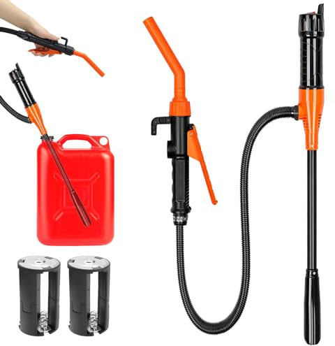 IIRC Pompe à essence pour jerrican - Pompe à carburant électrique à piles comme pompe de transfert portable (9,1 litres par minute)