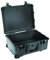 PELI 1560 Langer Schutzkoffer mit Rollen, IP67 Wasser- und Staubdicht, 44L Volumen, Ohne Schaum, Schwarz