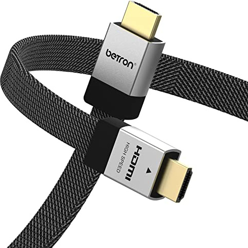 Betron HDMI Cable High-Speed 4K Wire - 60Hz, 18Gbps, Male-to-Male, Compatible with Xbox Series, Blu-Ray Player, DVD Player, TV, PS5, PS4, PS3, Monitor, 1.2 m