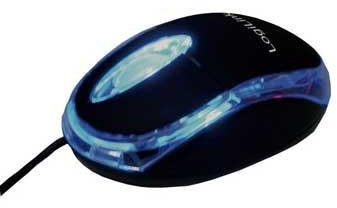 LogiLink Optische Mini Notebook Maus, USB Anschluss, mit LED