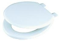 CELMAC Emerald White Toilet Seat with Plastic Hinges