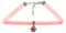 Herbert Hahn Modezubehör Trachten Kropfband - 50984/SWAROVSKI-BLÜTE - rosa