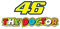 RDtrade24 Valentino Rossi The Doctor 46 Aufkleber, 18 x 8,1 cm, 46 cm, für Laptop