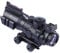 Minidiva®️ 4x32 mm Tactical Scope, mit Rot Gruen Blau 3 Helligkeit, Lichtwellenleiter Scope