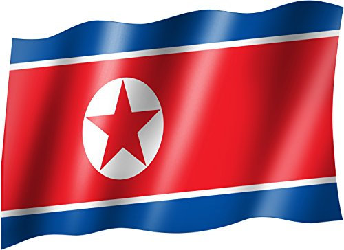 Flagge/Fahne NORDKOREA / KOREA NORD Staatsflagge/Landesflagge/Hissflagge mit Ösen 150x90 cm, sehr gute Qualität