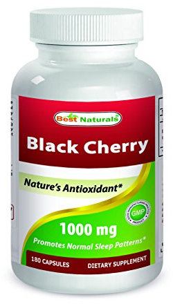 Best Naturals Black Cherry 1000 mg 180 Capsules (180 Count (Pack of 1))