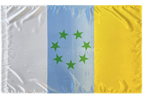 Durabol Bandera Tricolor Canaria - El MPAIAC Canario 150 x 90 cm Satén