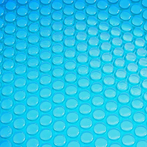 Mendler Revêtement pour Piscine/Pool, bâche Thermique/Solaire, Bleu, épaisseur: 400 µm, Rond, 4,57 m
