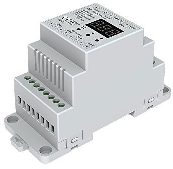 4 CH Constant Voltage DMX512 Decoder RGB/RGBW Controller Din Rail Mounted 4 Channel Dimming Controller 5-24VDC