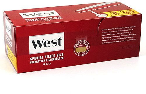 Zigarettenhülsen West Red Special 1.000 Stück