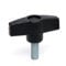 2 Wings knob Male M6 x 20mm Thumbscrew Wing nut Drill Router Bolt Saw Camera