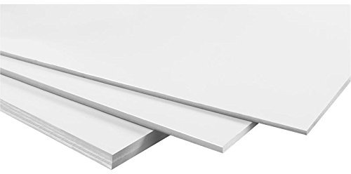 WONDAY Carton mousse epaisseur 5 mm format A4 21 x 29,7 cm Blanc