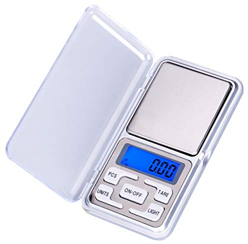 Digital Scale Electronic Display,0.01-200g Mini Digital Pocket Scale for Kitchen Jewellery, Drug, Tea,Yeast,Coffee and others, Pack 1