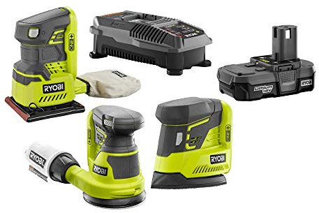 RYOBI 18-Volt ONE+ Cordless Lithium-Ion 3-Tool Sanding Combo Kit