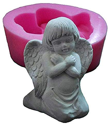 Stampo in silicone angioletto bambina decorazioni dolci e spirituali per candele regalo creativo artigianato per Natale compleanno feste religiose