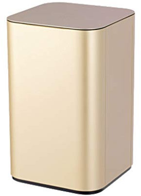 Papelera moderna con sensor de movimiento infrarrojo automático sin contacto para baño, cocina, hogar y oficina, papelera de reciclaje (color: dorado, tamaño: 16 L)