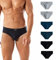Intimitaly - 6 Slip Uomo Cotone Mutande Uomo Bianche Colorate Intimo Uomo (6 Slip Colorati (2neri 2grigi 2blu), XL)